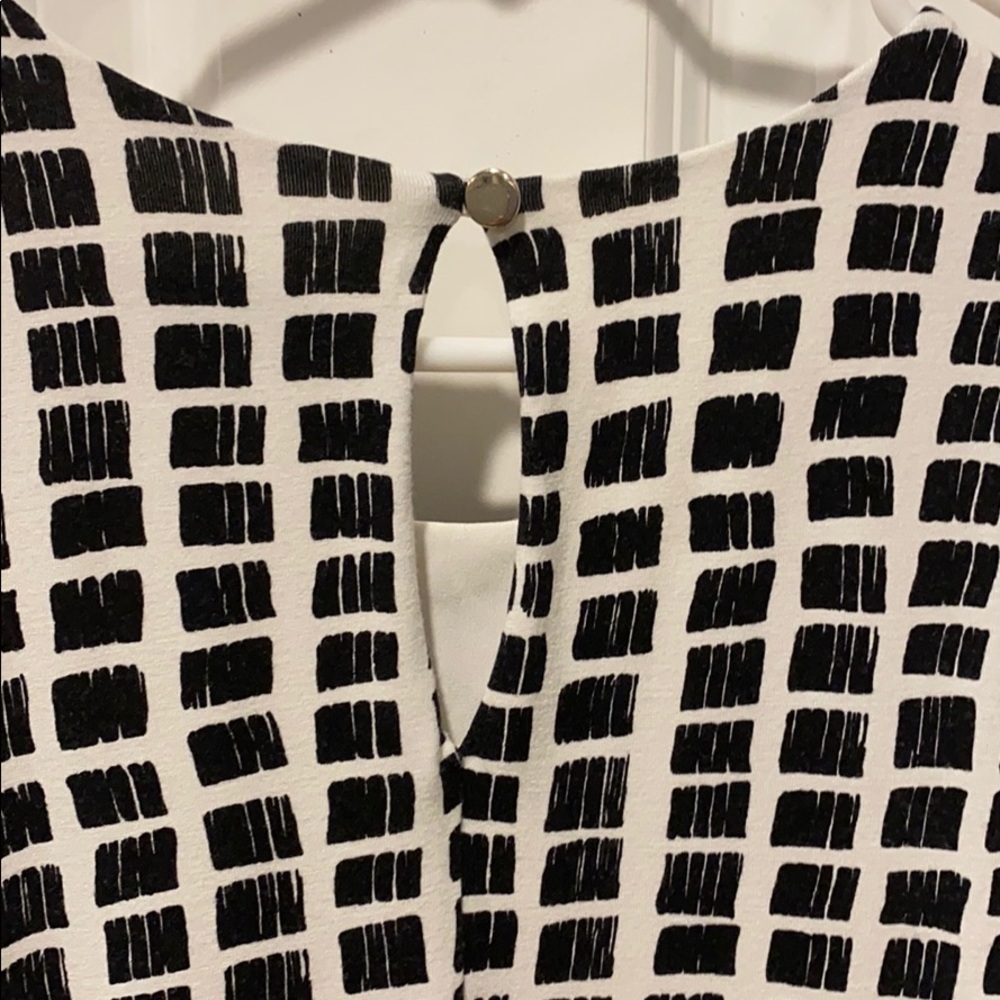 Ann Taylor LOFT Black & White Sleeveless Sheath EUC - Picture 6 of 8